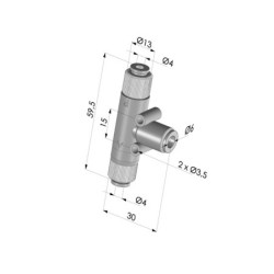 Einstufenejektor Serie  VMT - 91% Vakuum