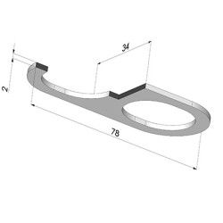 Verstärkung Falten Sauggreifer 4BO 78X34MM