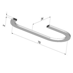 Verstärkung Falten Sauggreifer 4BO 78X34MM Offen