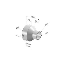Reduzieradapter für Luftverstärker AA 008