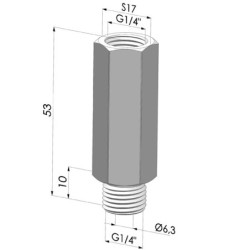 Strömungsventil Serie PB - ØVakuum G1/4"-AG