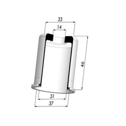 Packtulpe - ØAuß 37MM - ØIn. 31MM - H 46MM