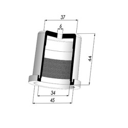 Packtulpe - ØAuß. 45MM - ØIn. 34MM - H 44MM