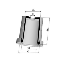 Membrane - Øext 45MM - Øint 35MM - H 46MM