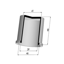 Membrane - Øext 46MM - Øint 39MM - H 48MM