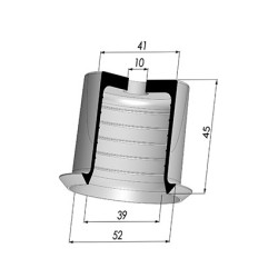 Membrane - Øext 52MM - Øint 39MM - H 45MM