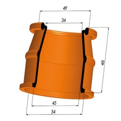 Packtulpe - ØAuß 54MM - ØIn. 45MM - H 48MM