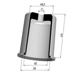 Packtulpe - ØAuß 54MM - ØIn. 45MM - H 63MM