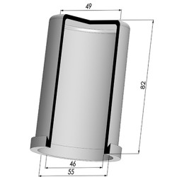 Packtulpe - ØAuß 55MM - ØIn. 46MM - H 82MM