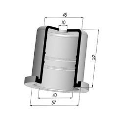 Packtulpe - ØAuß 57MM - ØIn. 40MM - H 52MM