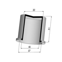 Packtulpe - ØAuß 57MM - ØIn. 46MM - H 51MM