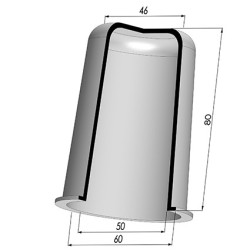 Packtulpe - ØAuß 60MM - ØIn. 50MM - H 80MM