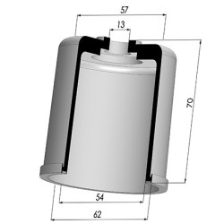 Packtulpe - ØAuß 62MM - ØIn. 54MM - H 70MM