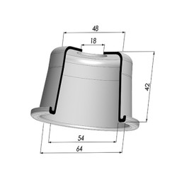 Packtulpe - Øext 64MM - ØIn. 54MM - H 42MM