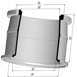 Packtulpe - ØAuß 79MM - ØIn. 67MM - H 57MM