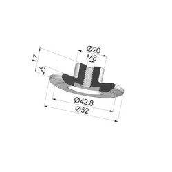 Porca de ventosa 2 61