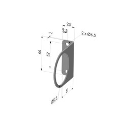 Befestigungsflansch für Luftverstärker Serie AA 015