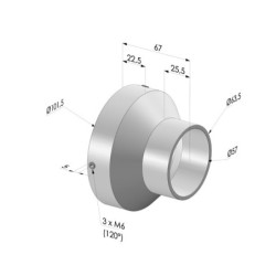 Reduzieradapter für Luftverstärker AA 025