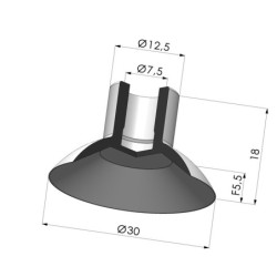 Handgreifer Serie VM Ø 30 mm