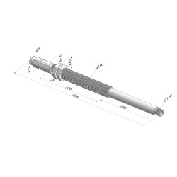 Assieme Molla Serie ER M18 - Z 80MM - Anti rotazione - Attacco vuoto dritto