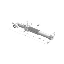 Conjutos de Resorte Serie  ER M38 - Z 50MM - Anti-rotación  - Racor de vacío en codo
