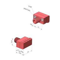 Flachstrahldüse 90° Serie BJP - G1/8"