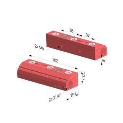 Rideau d'air simple flux slim RA-3 80