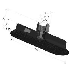 Sauggreifer oval Serie 4OF 94x32mm F14