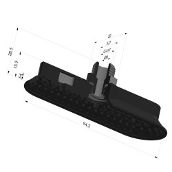 Sauggreifer oval Serie 4OF 94x32mm M14