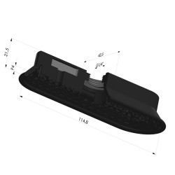 Sauggreifer oval Serie 4OF 115x43mm