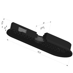 Sauggreifer oval Serie 4RP 93x32MM