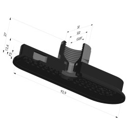 Sauggreifer oval Serie 4RP 93x32MM