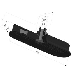 Sauggreifer oval Serie 4RP 93x32MM