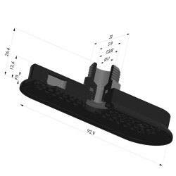Sauggreifer oval Serie 4RP 93x32MM