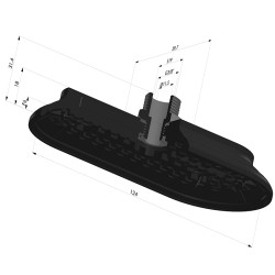 Sauggreifer oval Serie 4RP 124x60MM