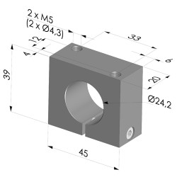 Staffa di fissaggio per venturi Serie VCR