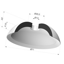 Flachsauggreifer Serie 7 Ø 71MM