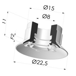 Flachsauggreifer   Serie 7SP Ø 22.5MM