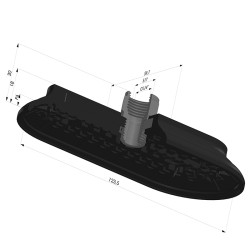 Sauggreifer oval Serie 4RP 124x60MM