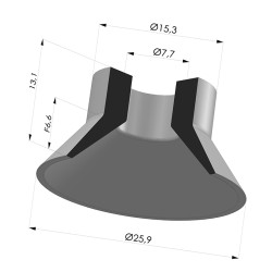 Sauggreifer  Serie VCP Ø 26 mm