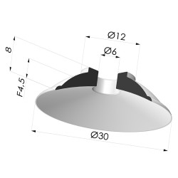 Flachsauggreifer Serie 5 Ø 30MM