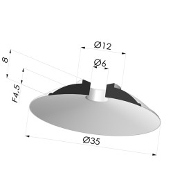Flachsauggreifer Serie 5 Ø 35MM