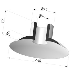 Flachsauggreifer Serie 5 Ø 39MM - Weicher Sauggreifer