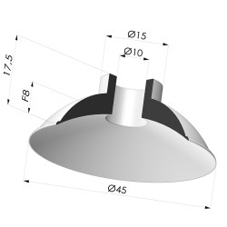 Flachsauggreifer Serie 5 Ø 45MM