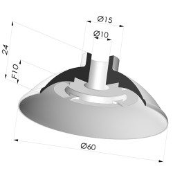 Flachsauggreifer Serie 5 Ø 60MM
