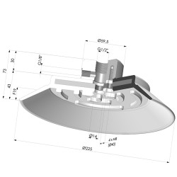 Flachsauggreifer Serie PFTF Ø 225 mm