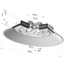 Flachsauggreifer  Serie PFTF Ø 225 mm