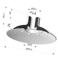 Flachsauggreifer Serie VPC Ø 95.4MM