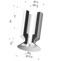 Flachsauggreifer Serie VCP Ø 19.6 mm