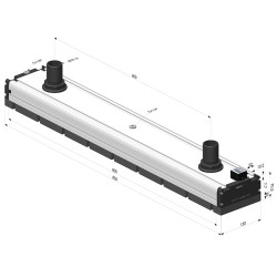 Vakuum-Box mit Kanüle und Schaumstoffband  - 130x800 - Serie CVM SV Édition